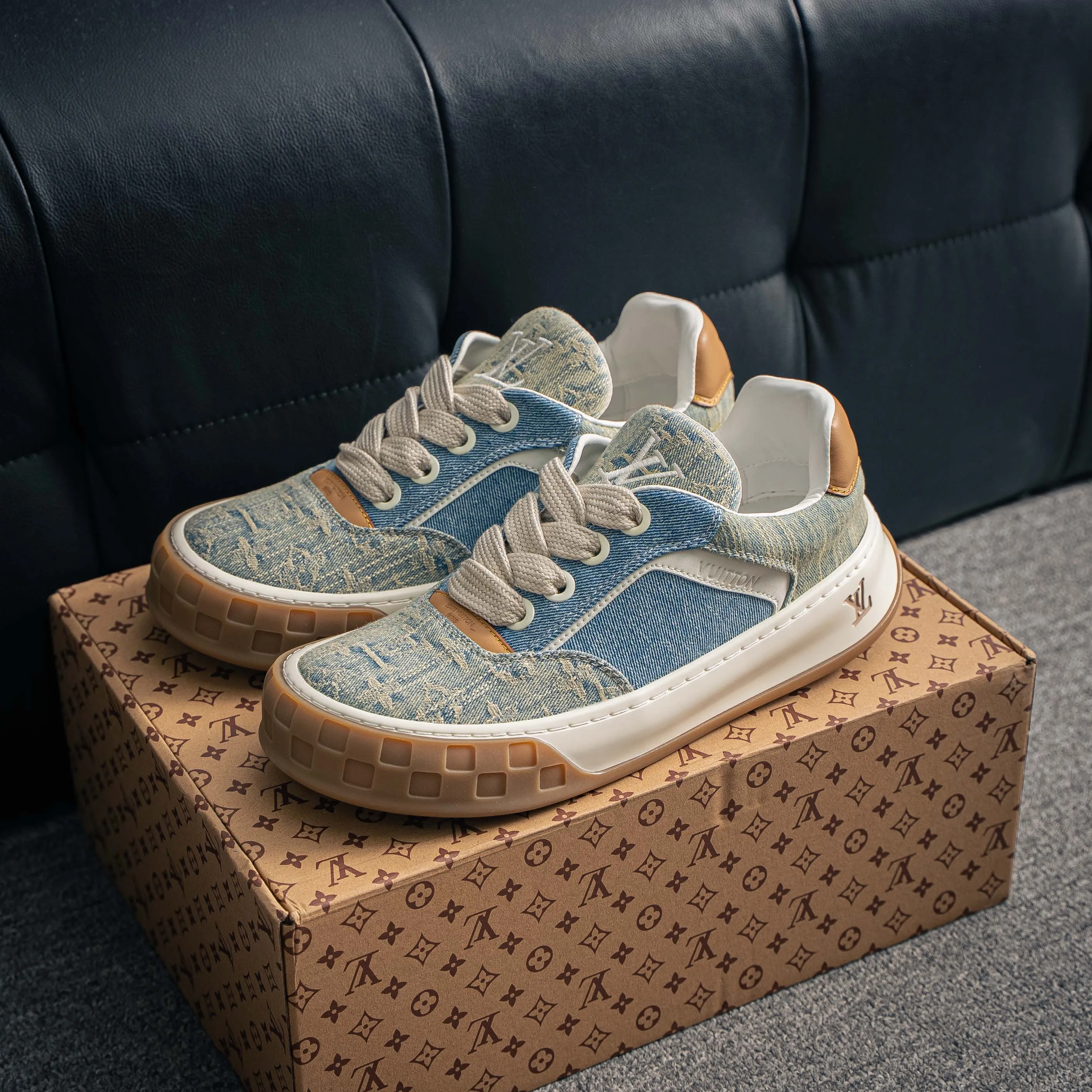 # Premium -- LOUIS VUITTON Tilted Series｜2026 LV Tilted Low Sneakers Series Low-Top Retro Skate Shoes Men Shoes｜